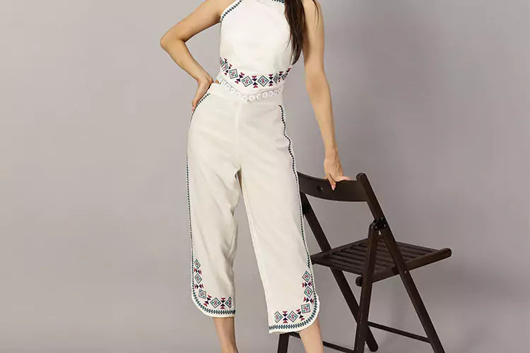 Neva Aztec Embroidered Pant - IshqME