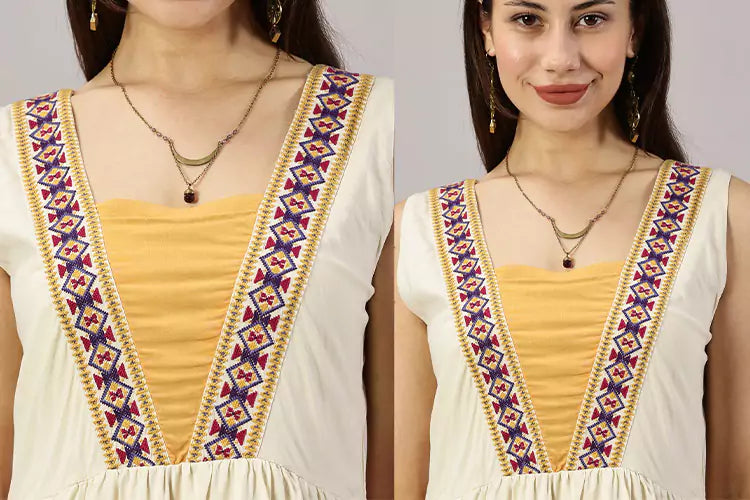 Tierra Midi Embroidered Tier Dress - IshqME