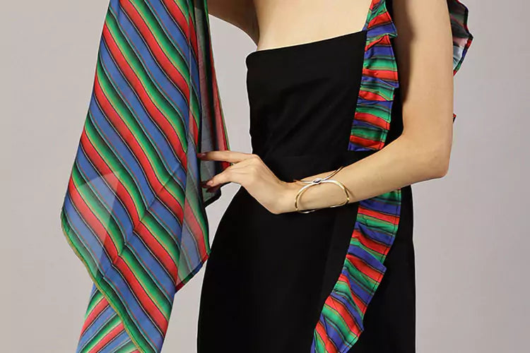 Sarape Vibrant striped scarf - Ishqme