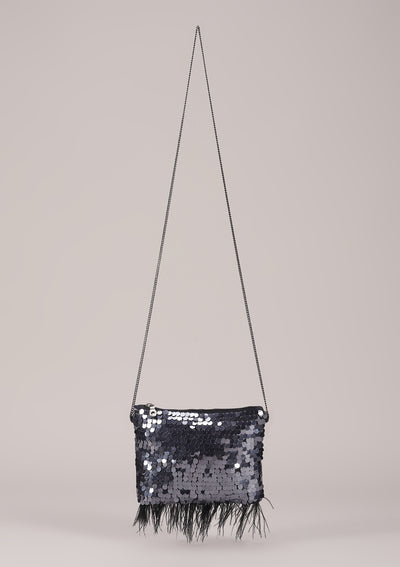 Black Sequin Sparkling Mini Sling Bag