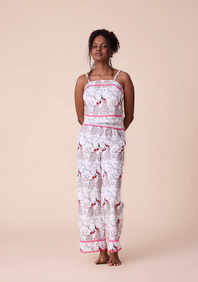 Heraia Printed Crop Top and Trouser