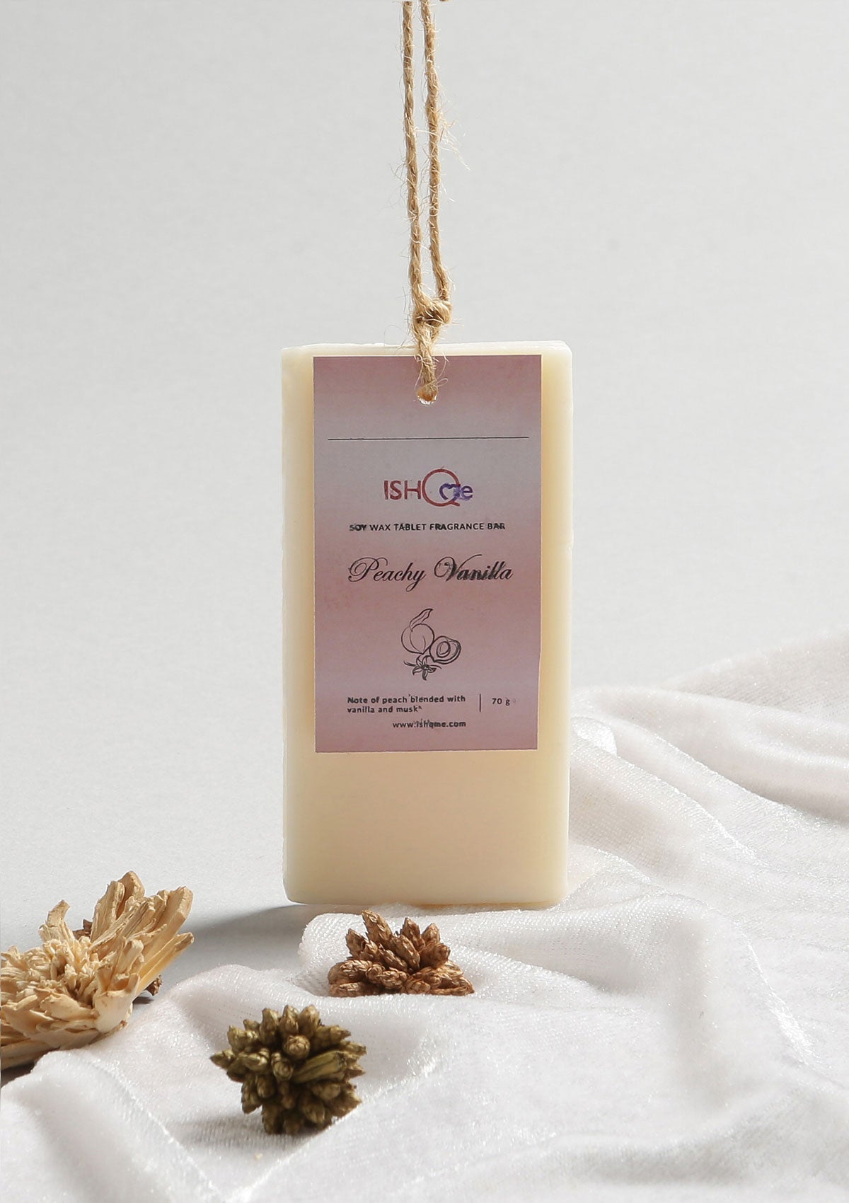 IshqME Peachy Vanilla & Island Dream Combo: Candle and Fragrance Bars - IshqMe