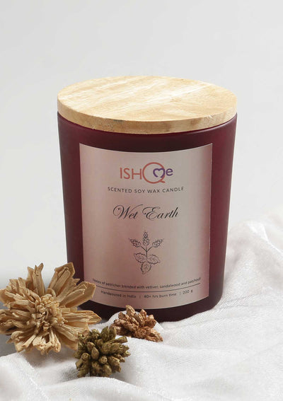 Scented Soy Wax Candle - Wet Earth