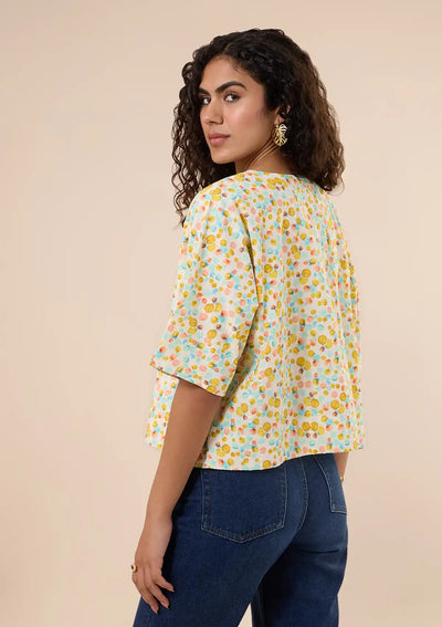 Demeter - Oversized Retro Printed Top