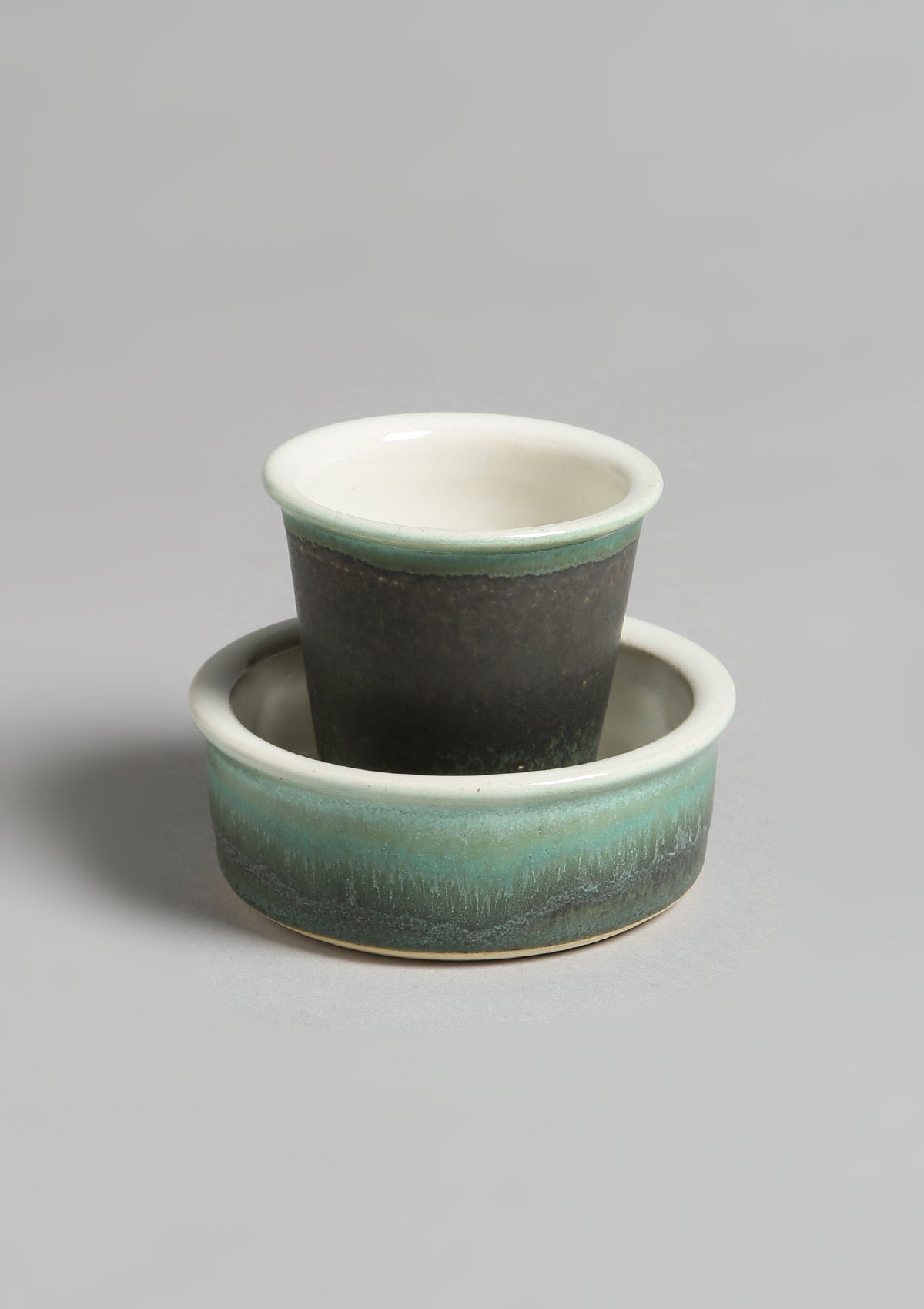 Filter coffee set of 2- Green and white - IshqMe