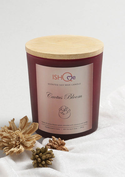 Scented Soy Wax Candle - Cactus Bloom