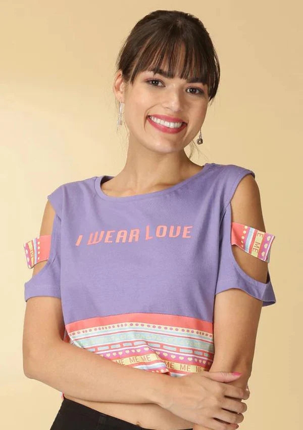 MEtime Crop Top Tee Combo