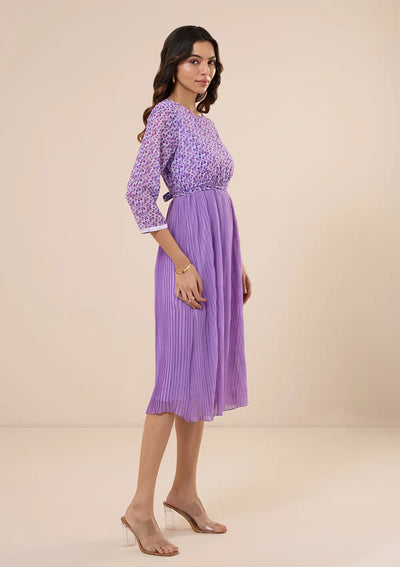 Cleo - A-Line Accordion Pleated Dress