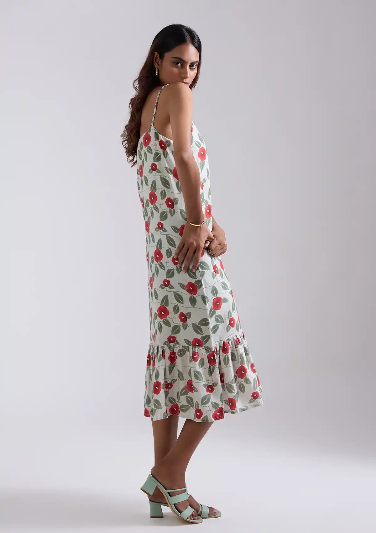 Kasumi - Printed Tier A-line Dress