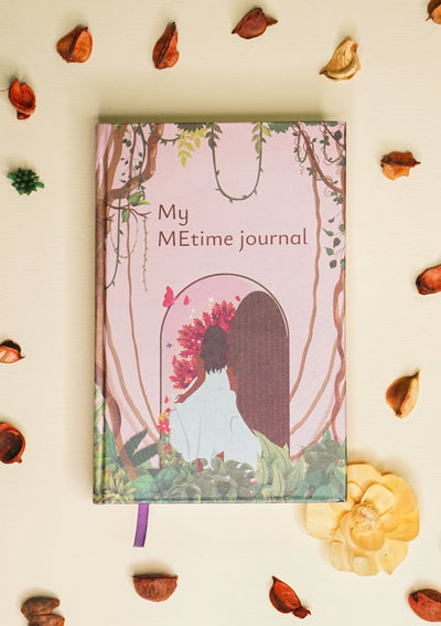 Inner Harmony Birthday Gift Set for Her | MEtime Journal, Pink Enamel Ring & Pink Drop Earrings