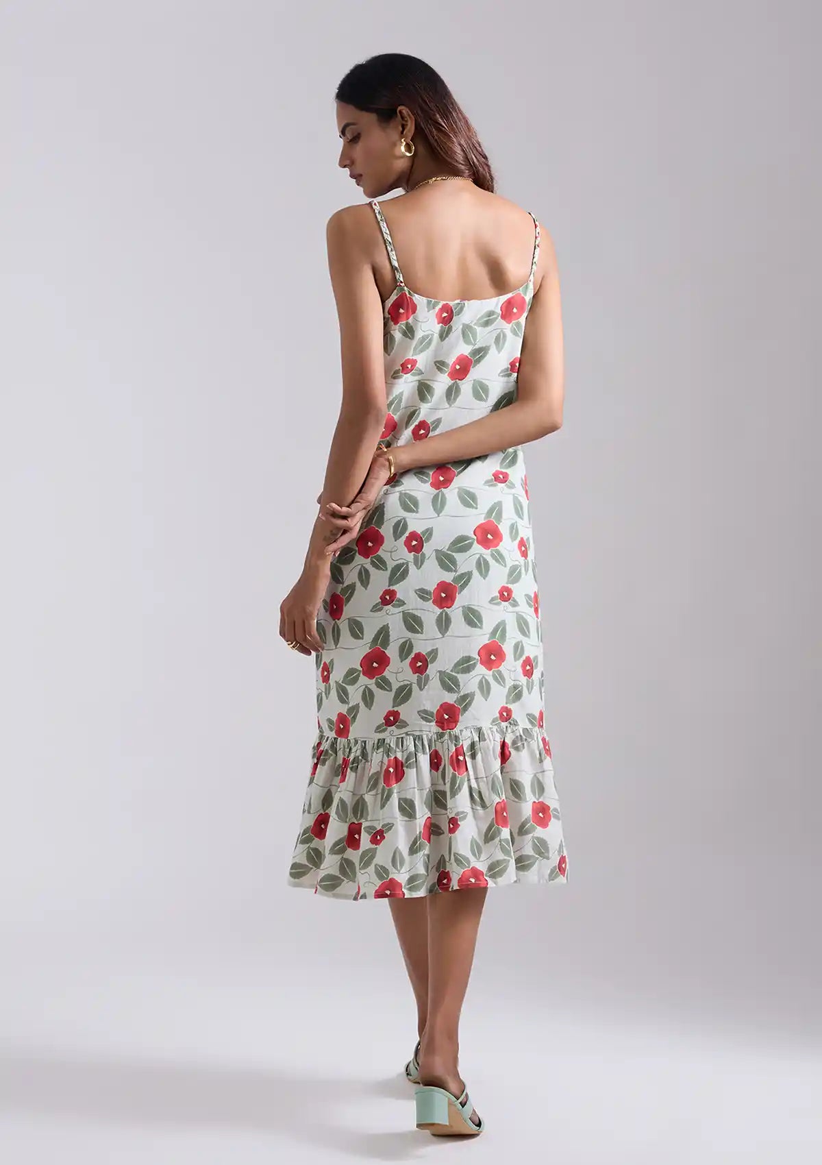 Kasumi - Printed Tier A-line Dress