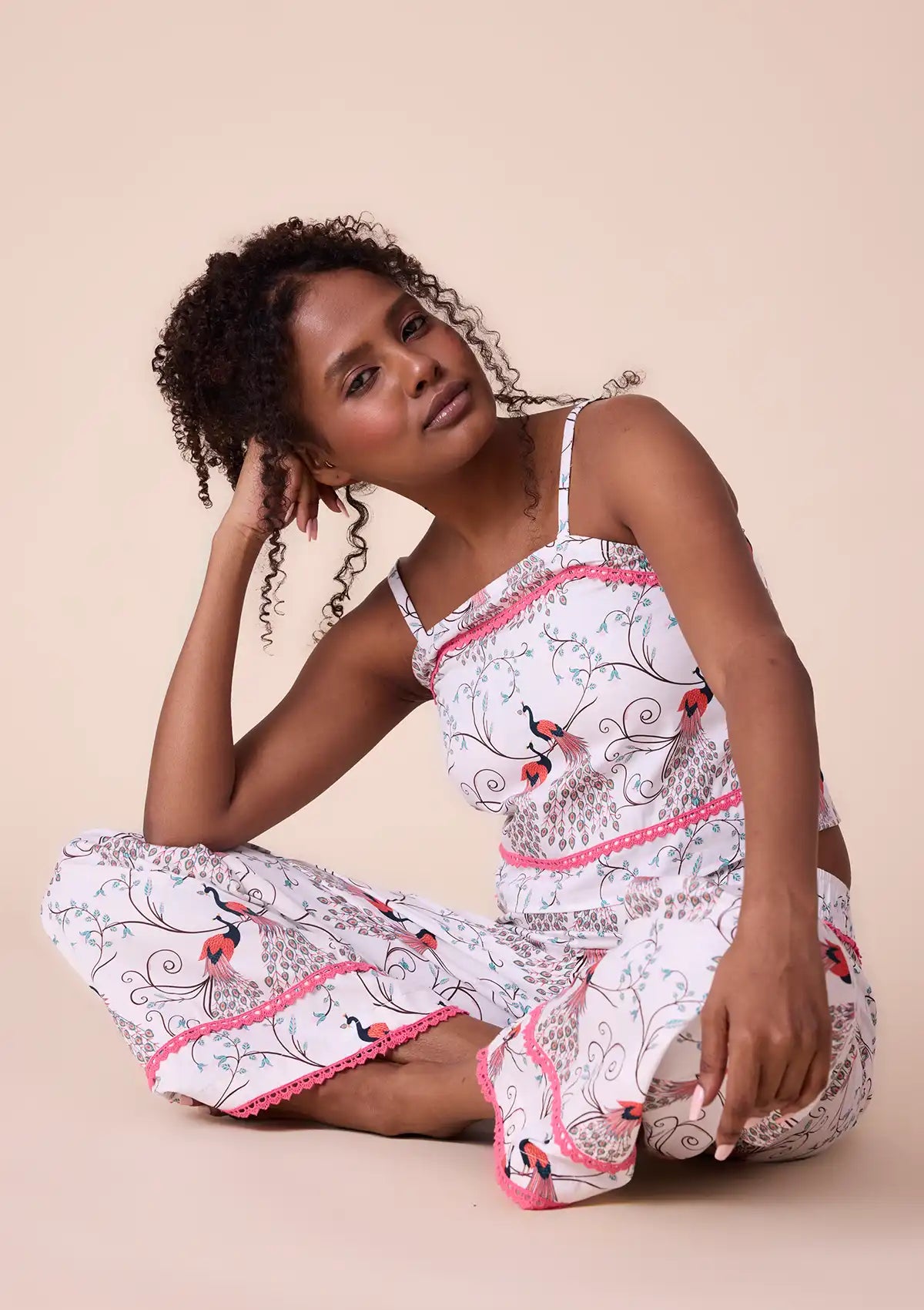 Heraia printed crop top and trouser For Women