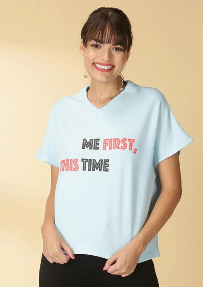 Fleece T-Shirt (Blue)