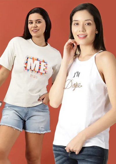 White MEtime Tee Combo