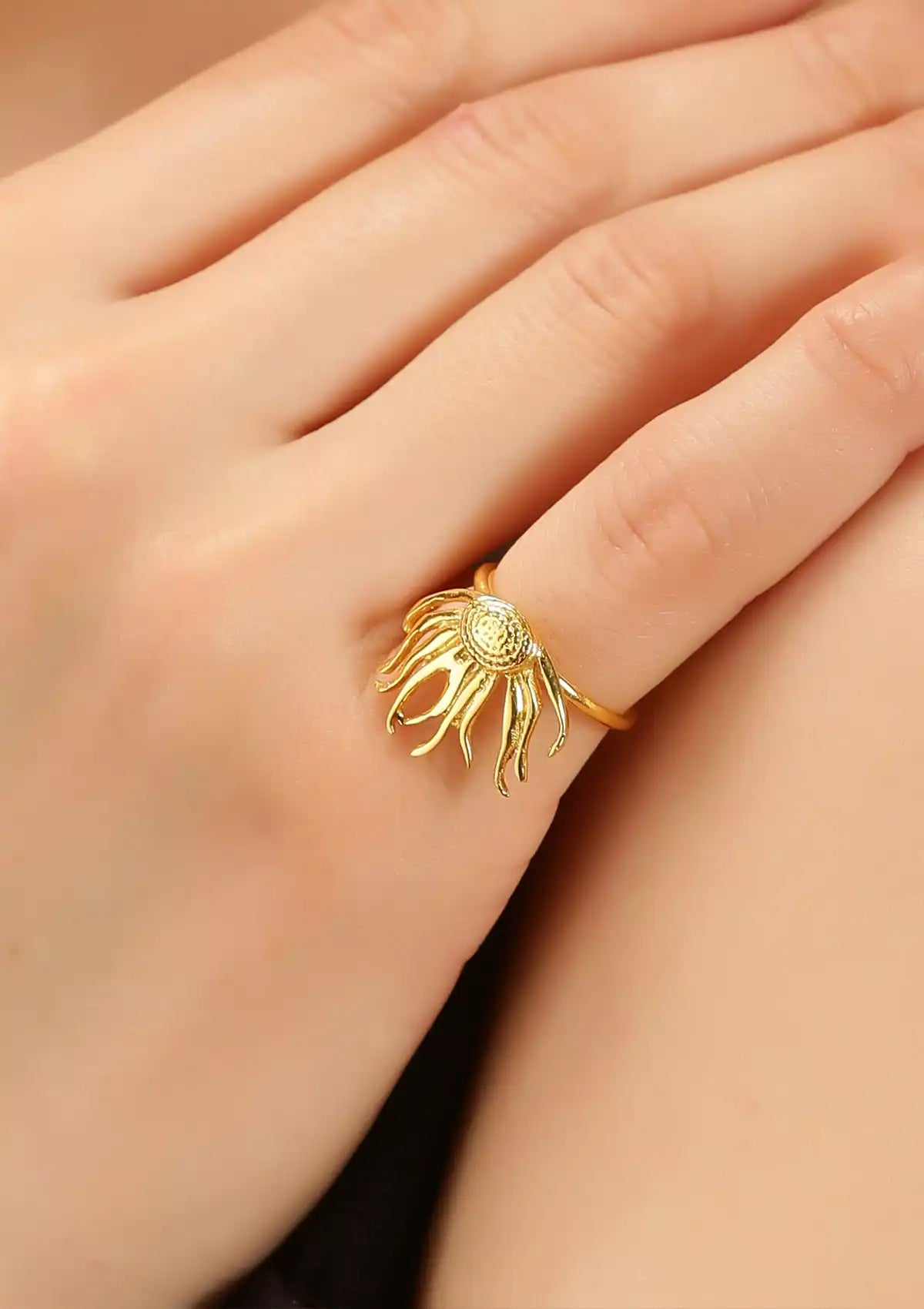 Adjustable Cascading Flower Ring Online