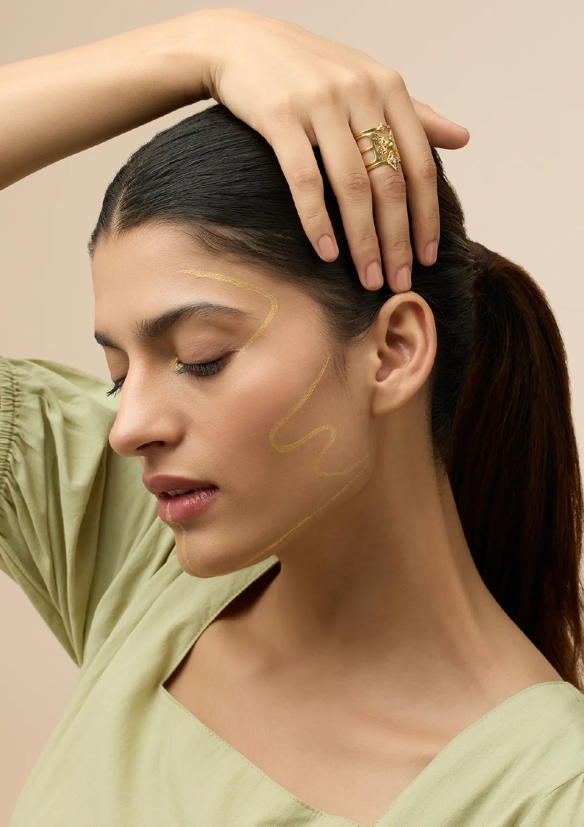 Buy Amethyst and Peridot Stackable Rings