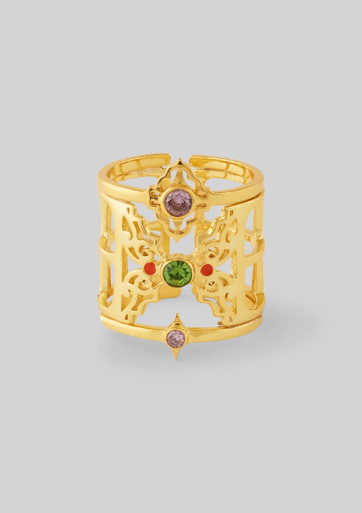 Buy Amethyst and Peridot Stackable Rings Online