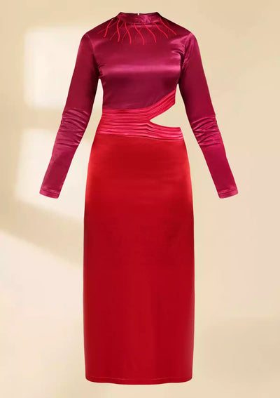 Berry Crush - Embellished Cocktail Dress