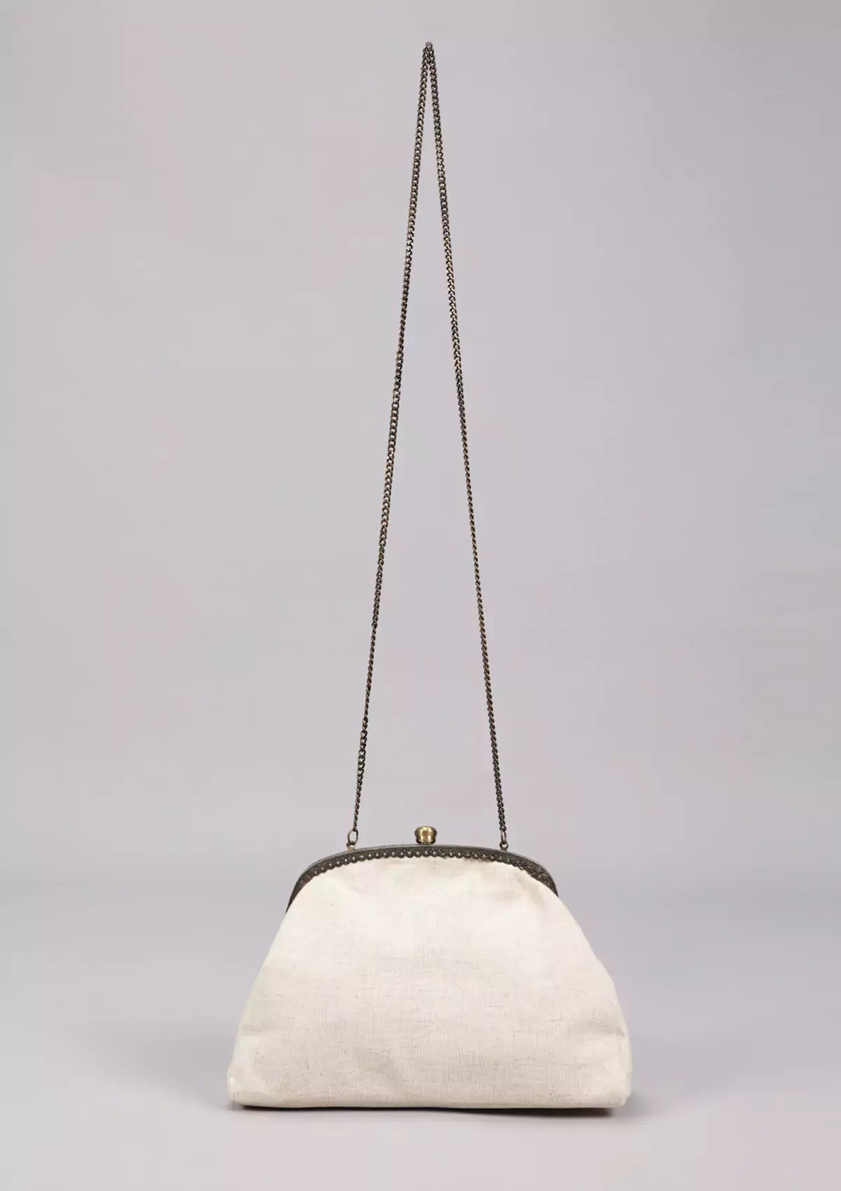 Buy Beige handheld clutch and sling bag Online