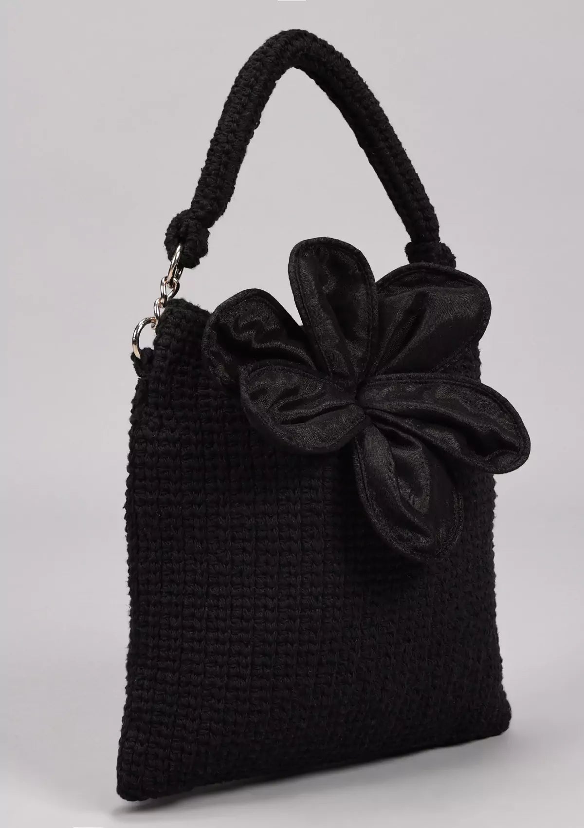 Black crochet Mini bag Price