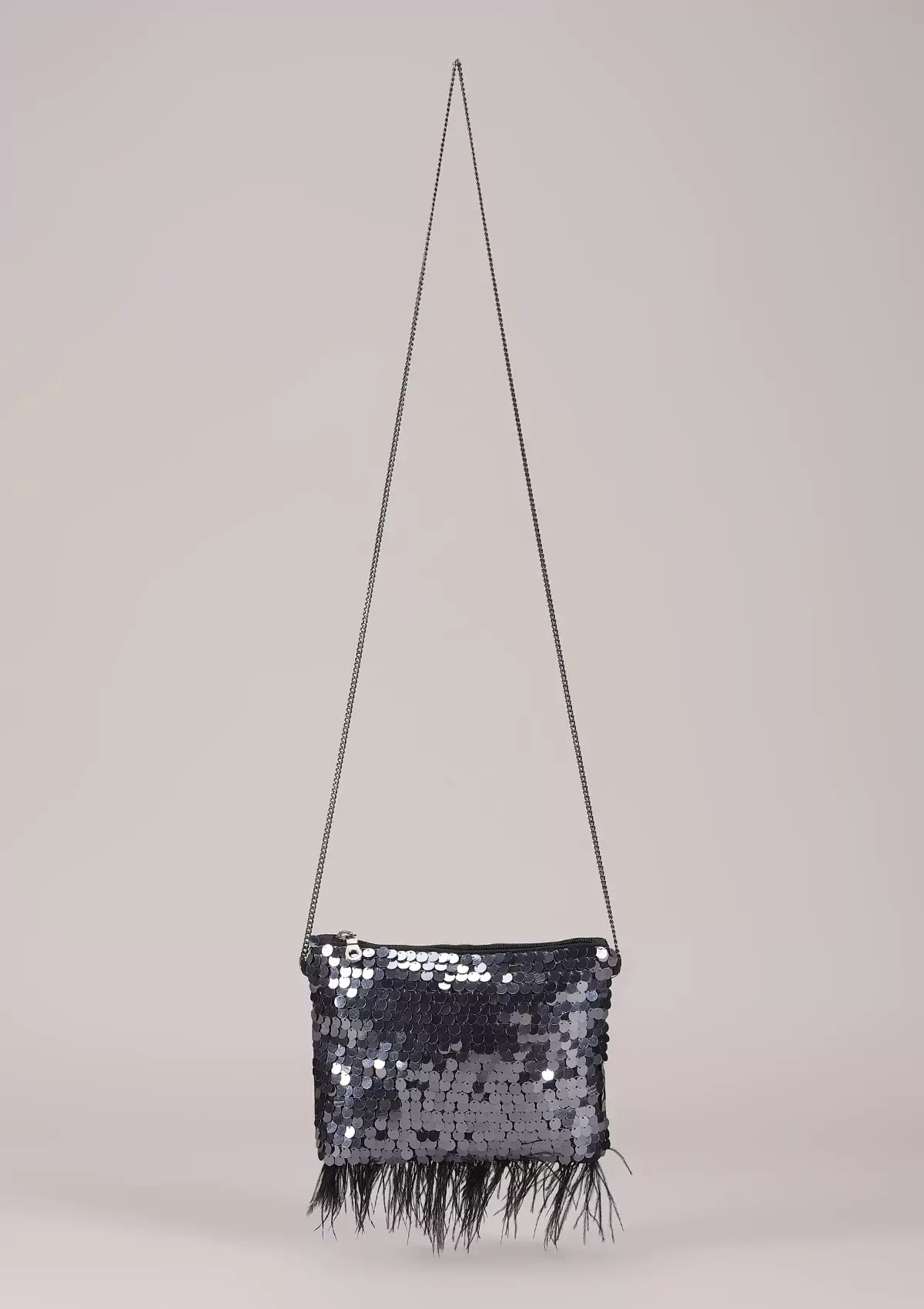 Buy Black sequin sparkling mini sling bag