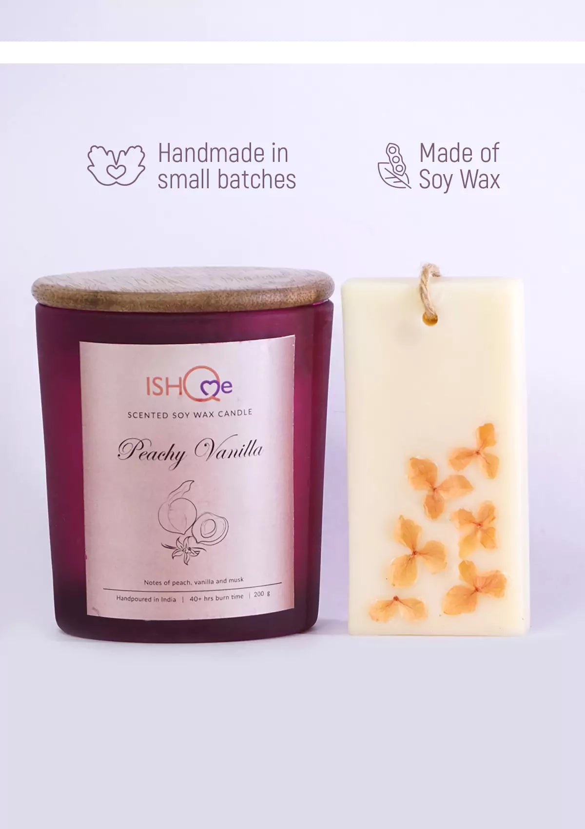 Candle and Peachy Vanilla Fragrance Bar Combo (Copy)
