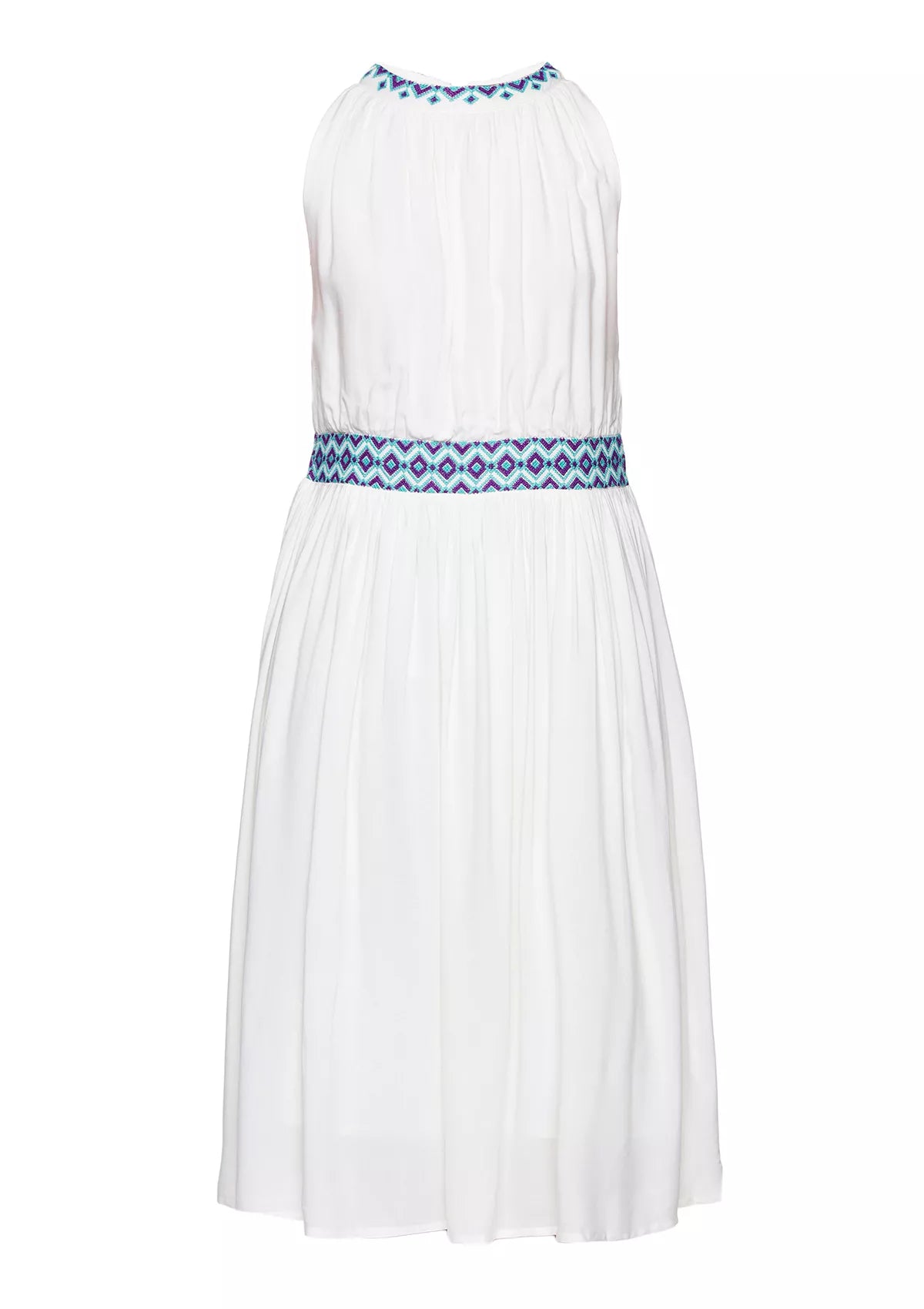 Buy Celeste - White Rayon Dress Online