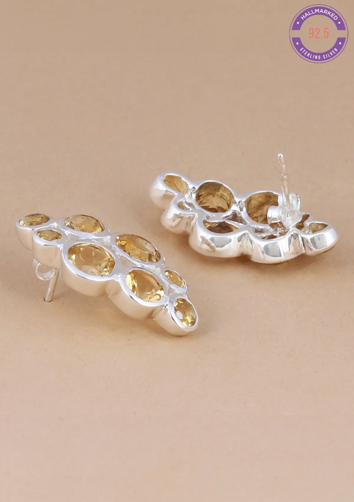 Citrine Silver Stud Earring online