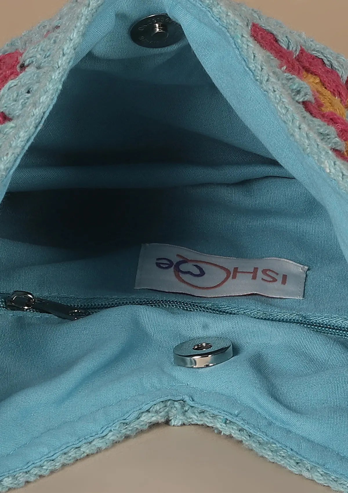 Buy Crossbody Blue Crochet Bag Price