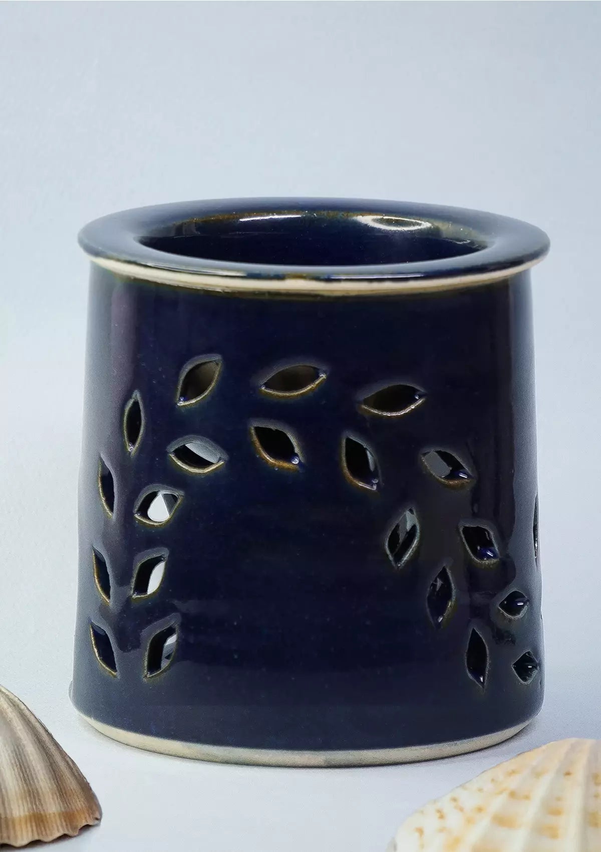 Deep Blue Detachable Oil Diffuser with Tea Candle Holder