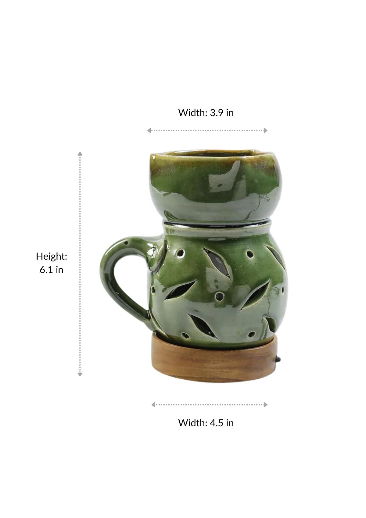 Ceramic Diffuser Height and Width