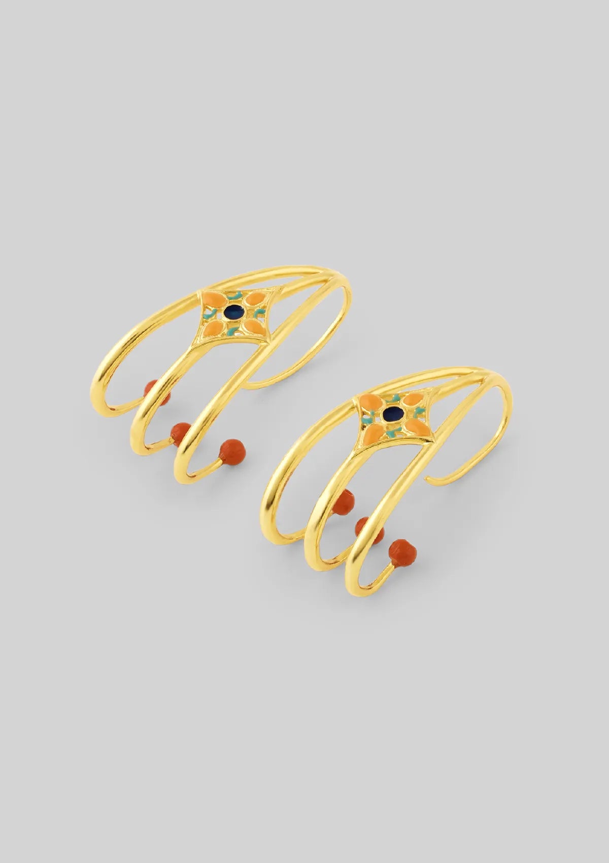 Enamel Tri-Hoop Earring Online