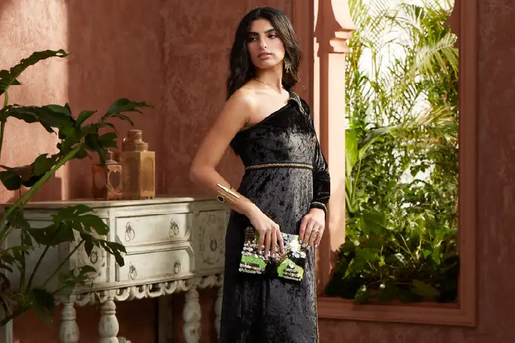 Soraya - One-Shoulder Cocktail Dress - IshqME