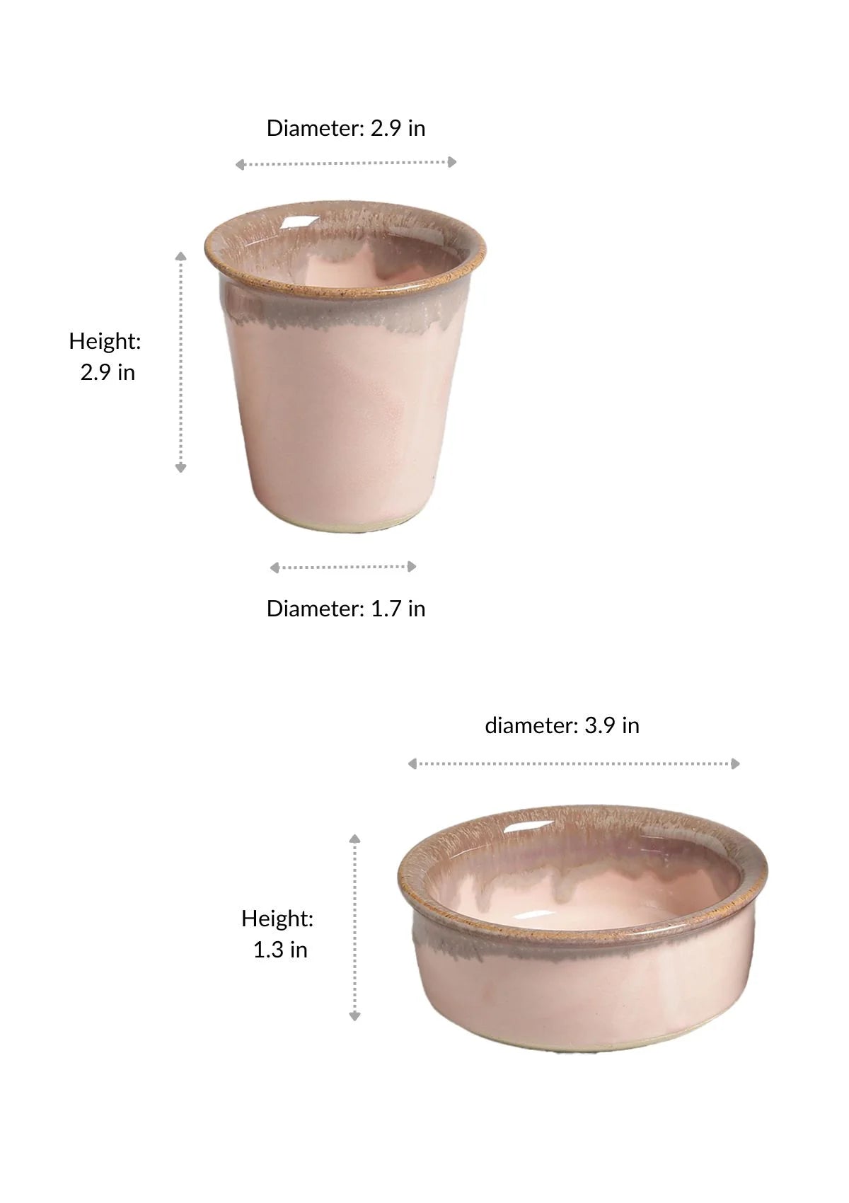 Filter coffee set of 2 - Pink and grey Price