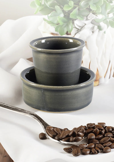 Filter coffee set of 2 - Grey
