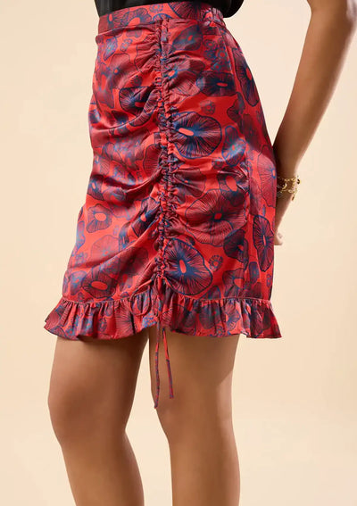 Flamenco Coral Skirt