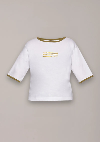 Foil Printed Graphic T-shirt