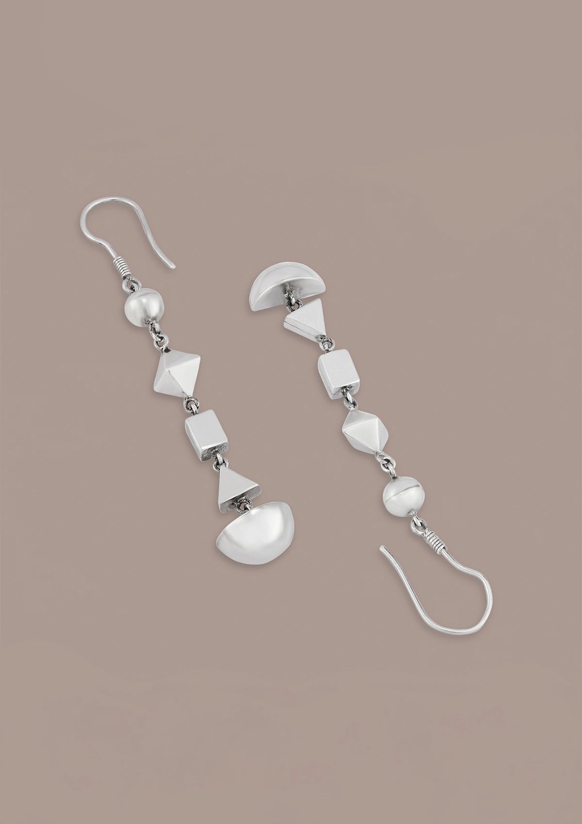Online Geometric Shapes Dangler Earrings
