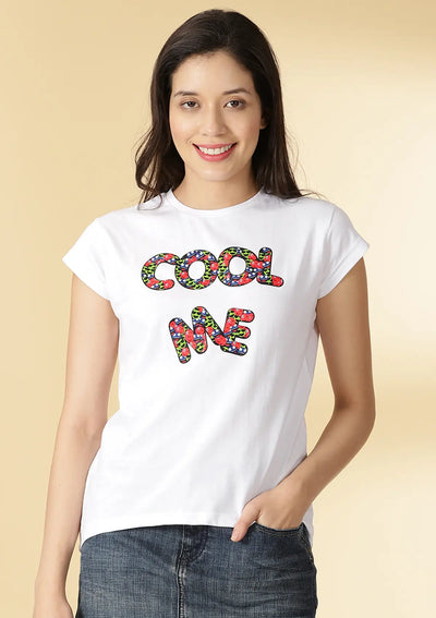 Graphic Print White T-shirt