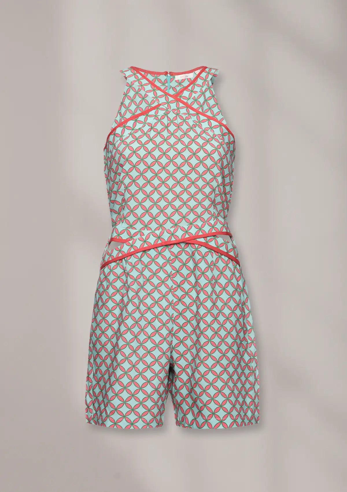 IKI - Printed Halter Neck Playsuit