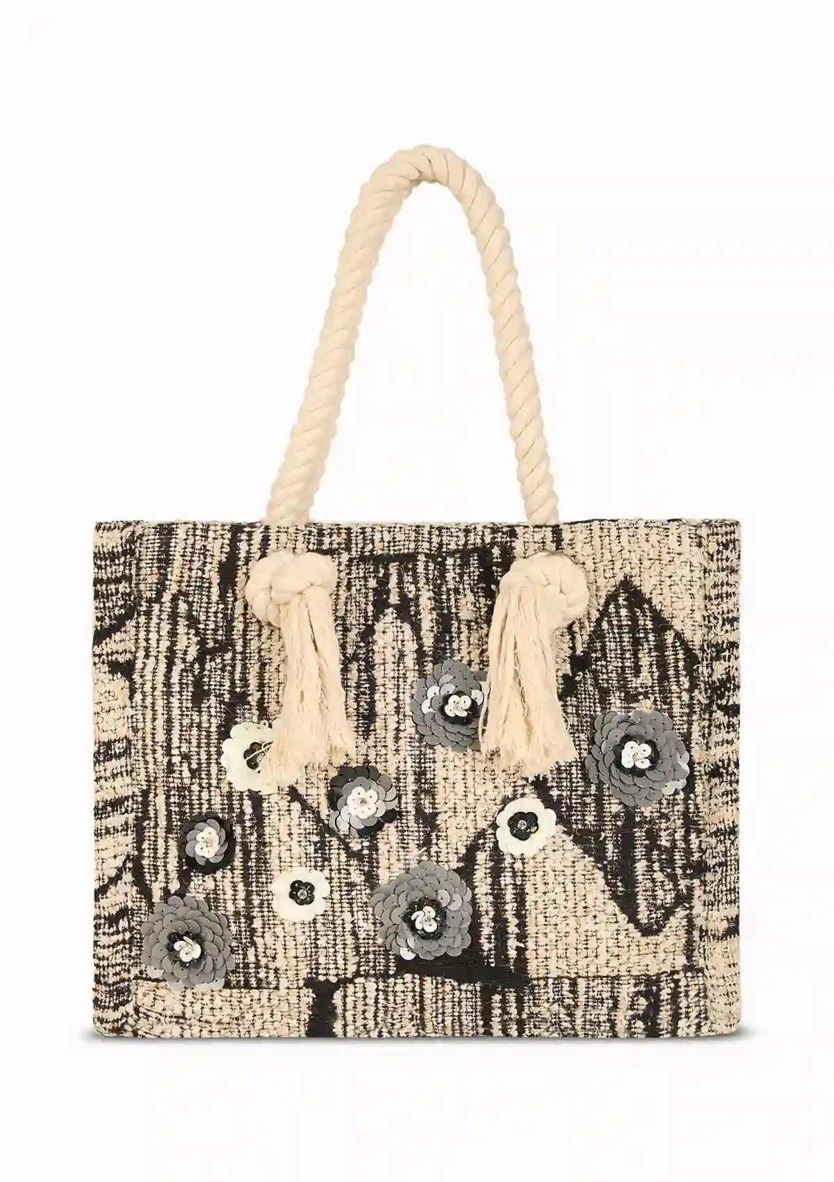 Buy Jacquard Blossom Tassled Bag