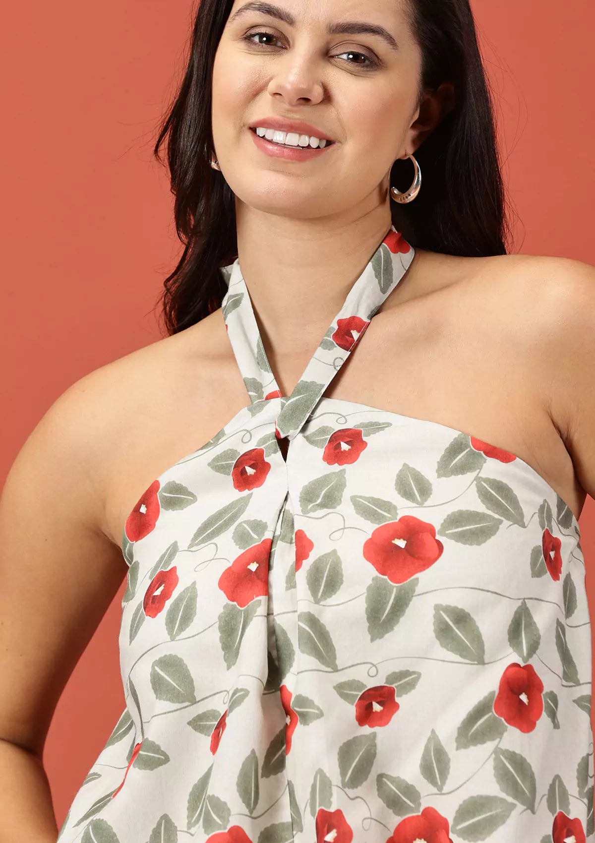 Buy Kasumi - Printed Tie-Up Top