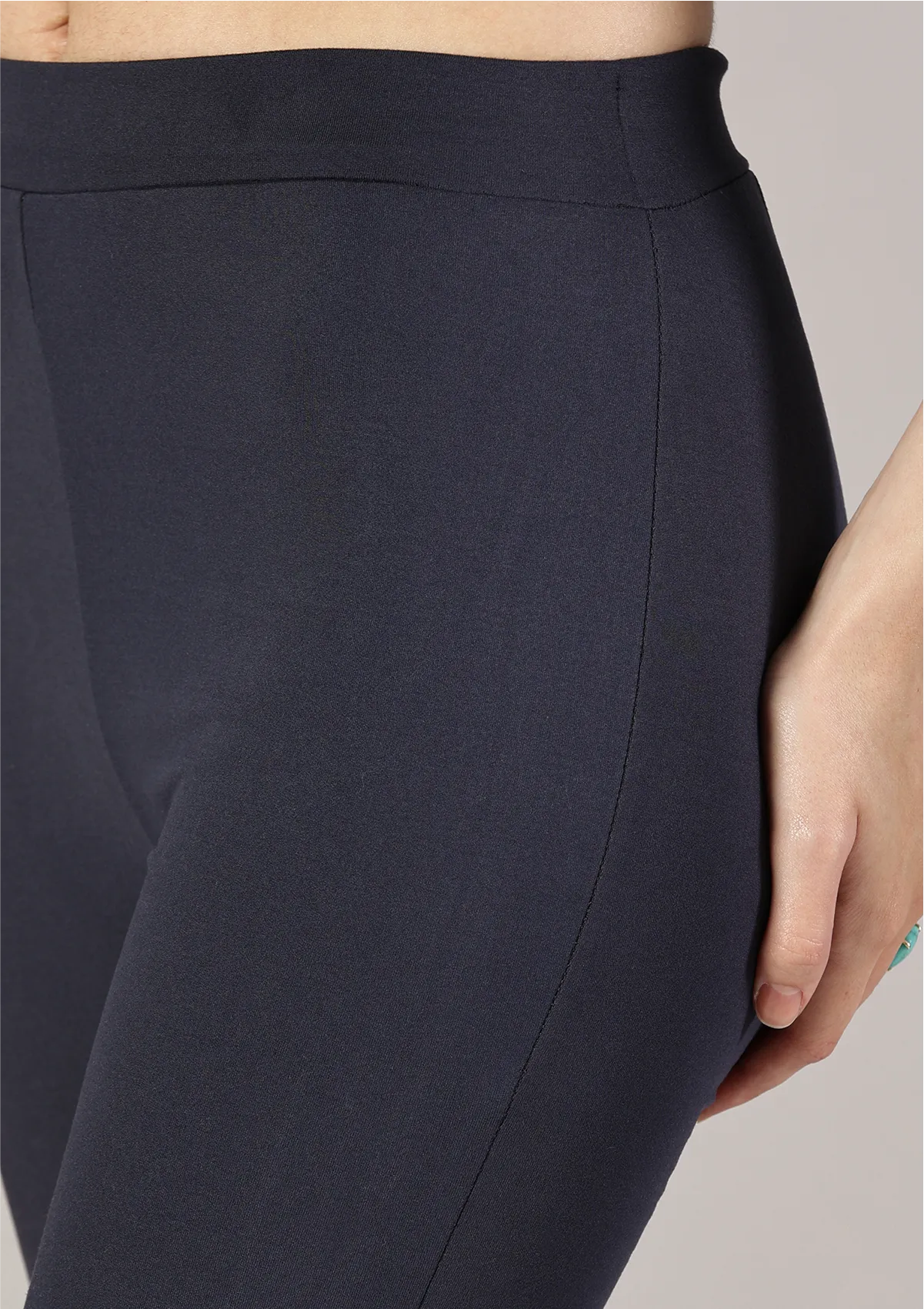 Knit Boot Leg Pants - Teal Online