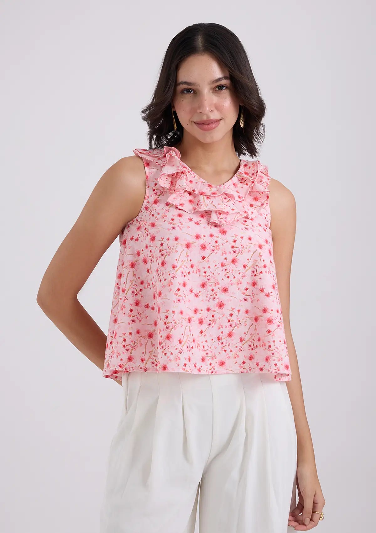 Buy Kohana-Ruffled Neckline Top