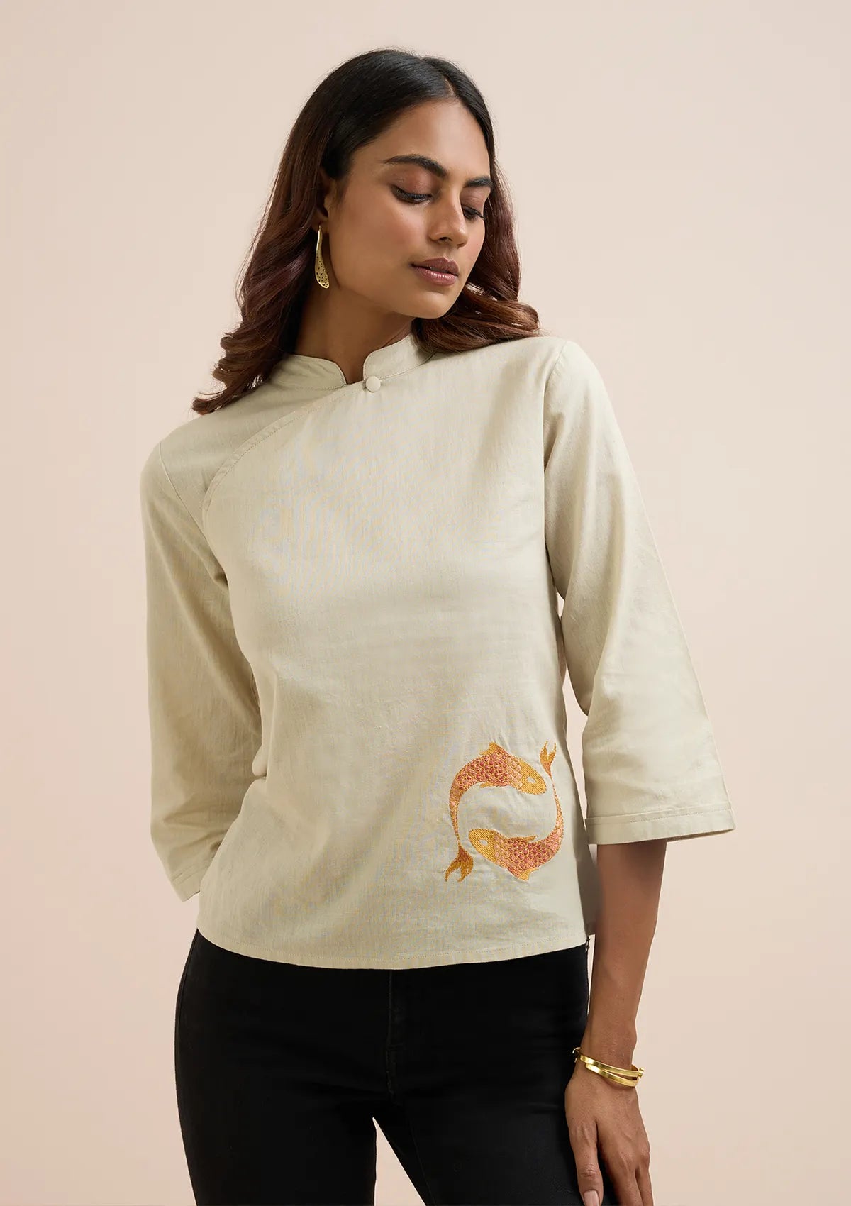 Koi Koi Embroidered Top