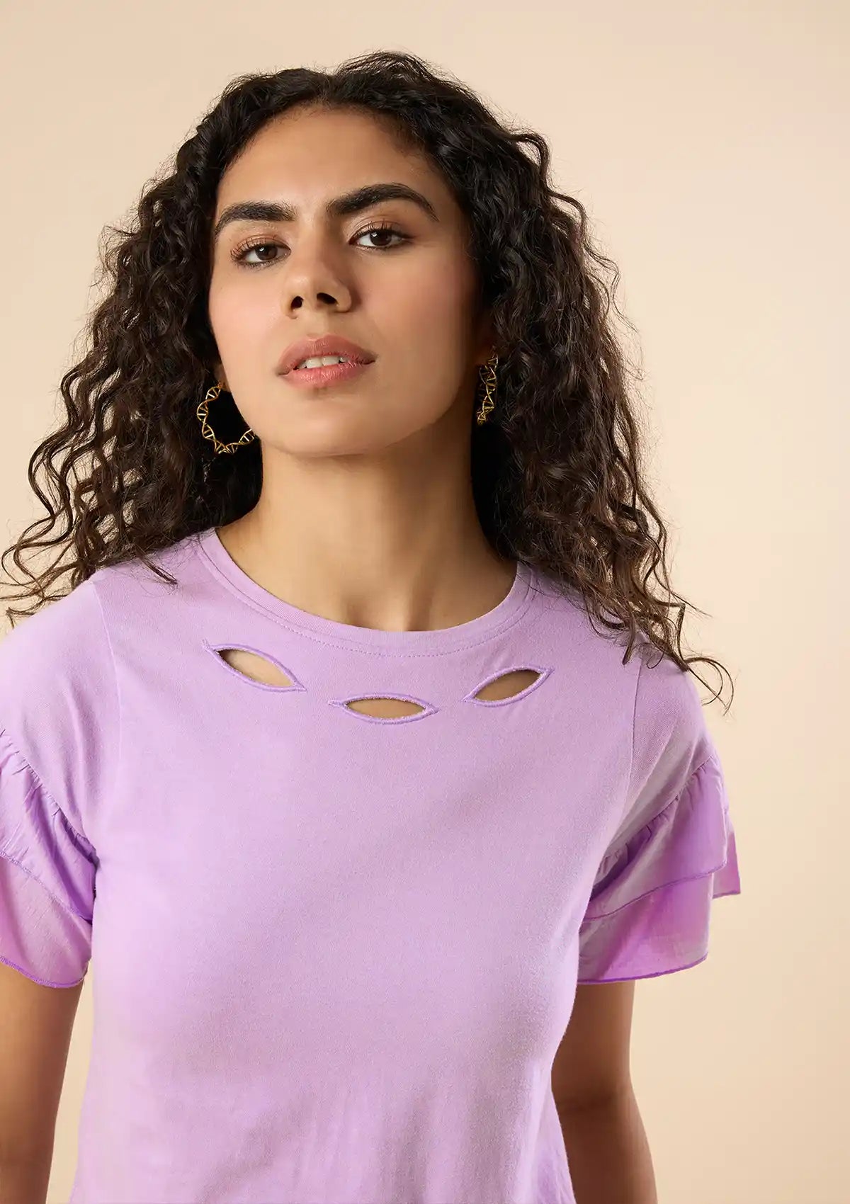 Layered Frills Ladies T-shirt Price