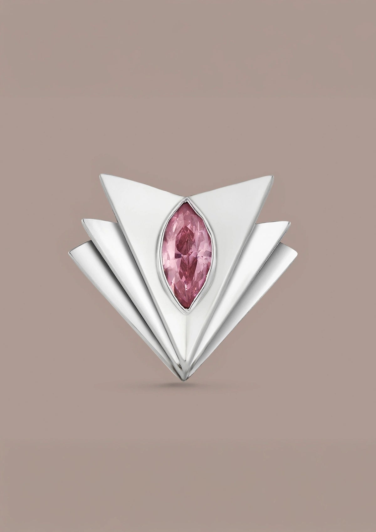 Buy Layered Pink Cubic Zirconia Stud Online