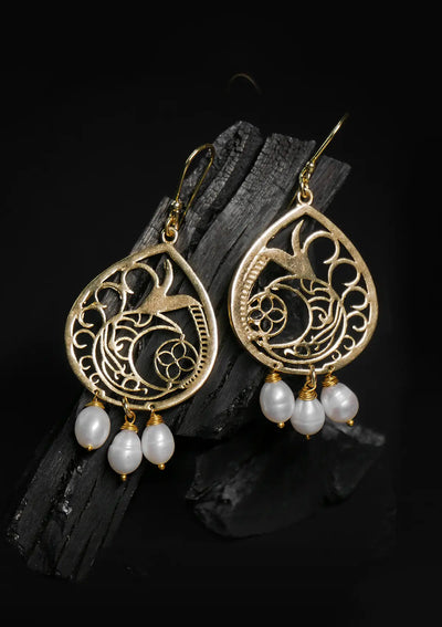 Light Weight Flat Filigree Earring