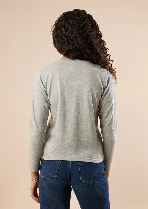 Melange Graphic Print T-Shirt