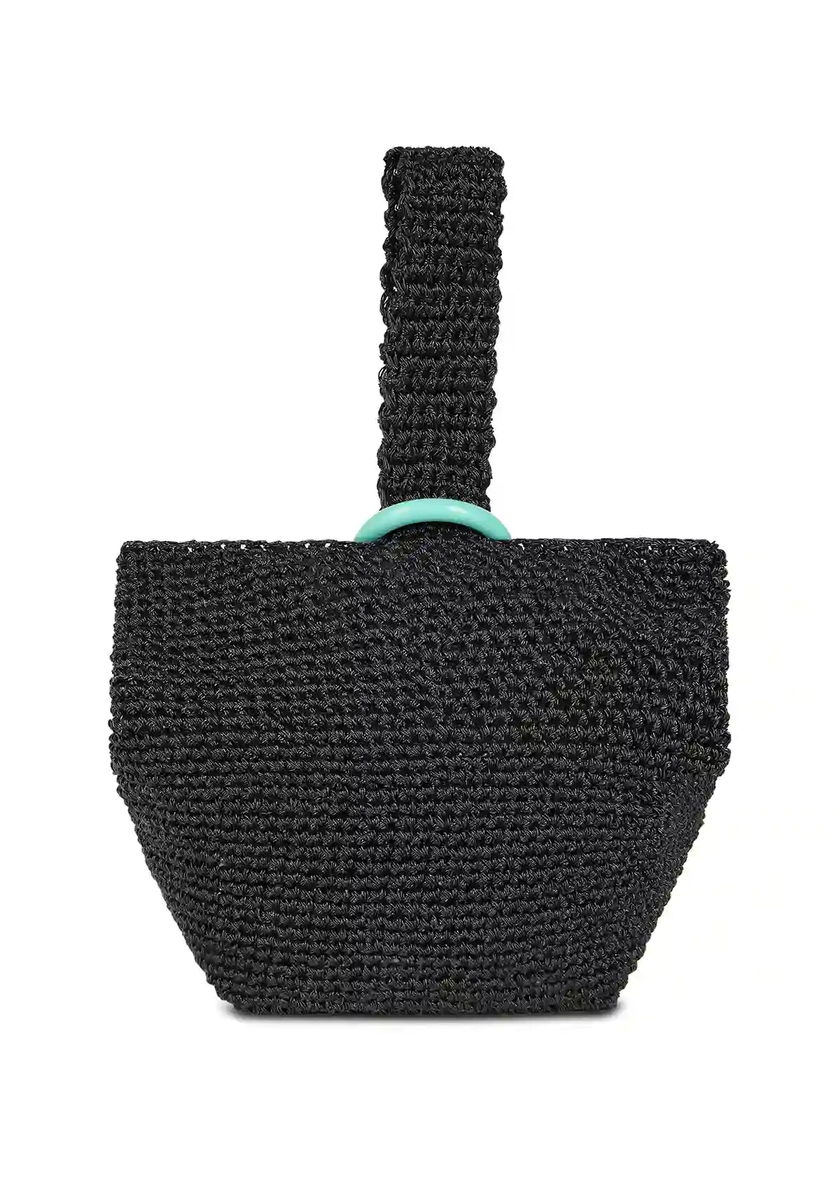 Buy Metallic Crochet Handheld Bag Online